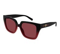 Gucci GG2102S 004 Woman Sunglasses Injected Black Red Butterfly