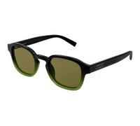 Gucci GG2106S 003 Man Sunglasses Injected Black Green Round