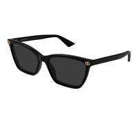 Gucci GG2111S 001 Woman Sunglasses Acetate Black Grey Cat Eye