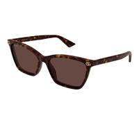 Gucci GG2111S 002 Woman Sunglasses Acetate Havana Brown Cat Eye