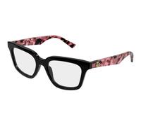 Gucci GG2181O 003 Woman Optical frames Acetate Black Transparent Geometric