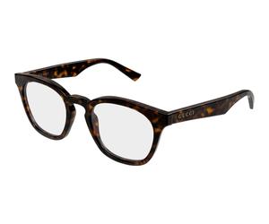 Gucci GG2185O 002 Man Optical frames Acetate Havana Transparent Round