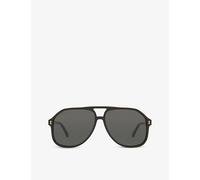 Gucci Gucci Gg1042S Acetate Aviator Sunglasses Black