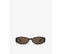 Gucci Gucci Gg1660S Oval-Frame Acetate Sunglasses Brown