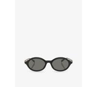 Gucci Gucci Gg2153S Oval-Frame Acetate Sunglasses Black