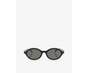 Gucci Gucci Gg2153S Oval-Frame Acetate Sunglasses Black