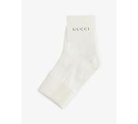 Gucci Gucci Logo-Debossed Cotton-Blend Socks 1-4 Years Off White 1-2 Years