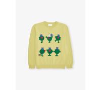 Gucci Gucci Mr Fib Crewneck Knitted Jumper Yellow/Green/Mix 4 Years