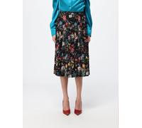 GUCCI High-Waisted Floral Print Pleated Silk Midi Skirt - Size: 42 - female