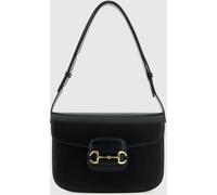 GUCCI Horsebit 1955 Leather Crossbody Bag with Logo Detail