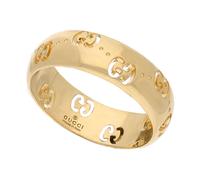 Gucci Icon 18ct Yellow Gold 6mm GG Thin Ring - K.5