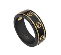Gucci Icon 18ct Yellow Gold Interlocking G Band Ring D - T.5