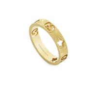 Gucci Icon 18ct Yellow Gold Star Band Ring D - K.5 GUC-187/K.5