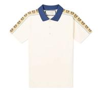 Gucci Interlock Double G Stripe Short Sleeve Polo Shirt White 598949-XJB0Q-9247 XXL