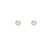 Gucci Interlocking 18ct Yellow Gold 0.38ct Diamond Stud Earrings