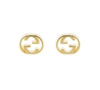 Gucci Interlocking 18ct Yellow Gold 5mm Stud Earrings