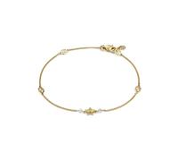 Gucci Interlocking 18ct Yellow Gold Diamond Star Bracelet D - 18cm GUC-159/18