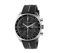 Gucci Interlocking 41mm Black Rubber Strap Watch