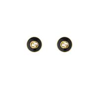 Gucci Interlocking G Black Onyx Earrings 18ct Timeless Luxury - Yellow Gold