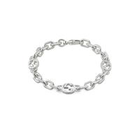 Gucci Interlocking Sterling Silver Chain Bracelet - 18cm