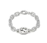 Gucci Interlocking Sterling Silver Chain Bracelet - 19cm