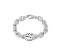 Gucci Interlocking Sterling Silver Chain Bracelet