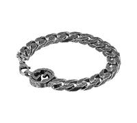Gucci Interlocking Sterling Silver Chain Bracelet