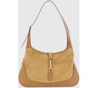 GUCCI Jackie 1961 Medium Grained Leather Shoulder Bag with Piston Closure
