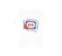Gucci Kids baby cotton T-shirt with print - White 6-9-9-12