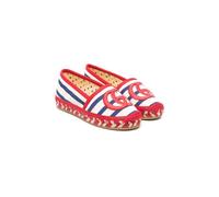 Gucci Kids logo striped espadrilles - Blue 31