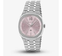 Gucci Ladies 25H 30mm Pink Dial Stainless Steel Bracelet Watch YA163509