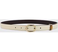 GUCCI Leather Belt with Oval Buckle - Size: 80 - female