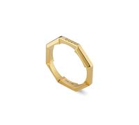 Gucci Link To Love 18ct Yellow Gold 3mm Plain Ring YBC662194001011 18ct Modern With Gucci Packaging Luxury Hallmarked - ROX Diamond & Thrills Jewelle