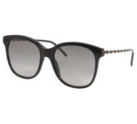Gucci-Logo GG0654S 001 Sunglasses Women's Black-Gold/Grey Lenses Cat Eye