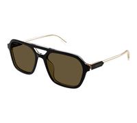 Gucci Man GG1823SA 003 Sunglasses Acetate Black Brown Pilot