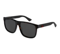Gucci Man Gucci GG0010S 003 Sunglasses Acetate Havana Grey Squared Polarized
