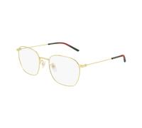 Gucci Womens Gold Gg0681o Rectangle-frame Metal Optical Glasses 54mm