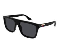 Gucci Man Gucci GG0748S 001 Sunglasses Injected Black Grey Squared Normal