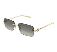 Gucci Man Gucci GG1703S 005 Sunglasses Metal Gold Grey Squared