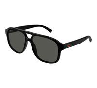 Gucci Man Gucci GG1856S 001 Sunglasses Injected Black Grey Pilot