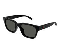 Gucci Man GG1857S 001 Sunglasses Injected Black Grey Squared