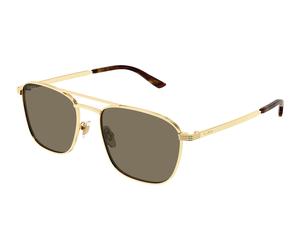 Gucci Man Gucci GG1881S 002 Sunglasses Metal Gold Brown Squared