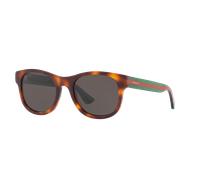 Gucci Man Sunglass GG0003SN - Frame color: Brown, Lens color: Green