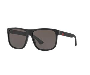 Gucci Man Sunglass GG0010S - Frame color: Black, Lens color: Grey