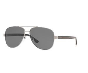 Gucci Man Sunglass GG0528S - Frame color: Silver Shiny, Lens color: Grey