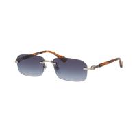 Gucci Man Sunglass GG1221S - Frame color: Silver, Lens color: Blue Gradient