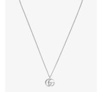Gucci Marmont Silver Trademark GG Pendant Necklace YBB81491400100U
