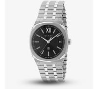 Gucci Mens 25H 36mm Black Dial Stainless Steel Bracelet Watch YA163438