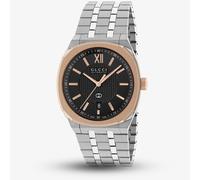 Gucci Mens 25H Rose Gold Bezel Black Dial Watch YA163352