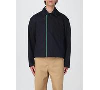 Gucci Men's Cotton Jacket with Green Stripe - Navy - 48 EU